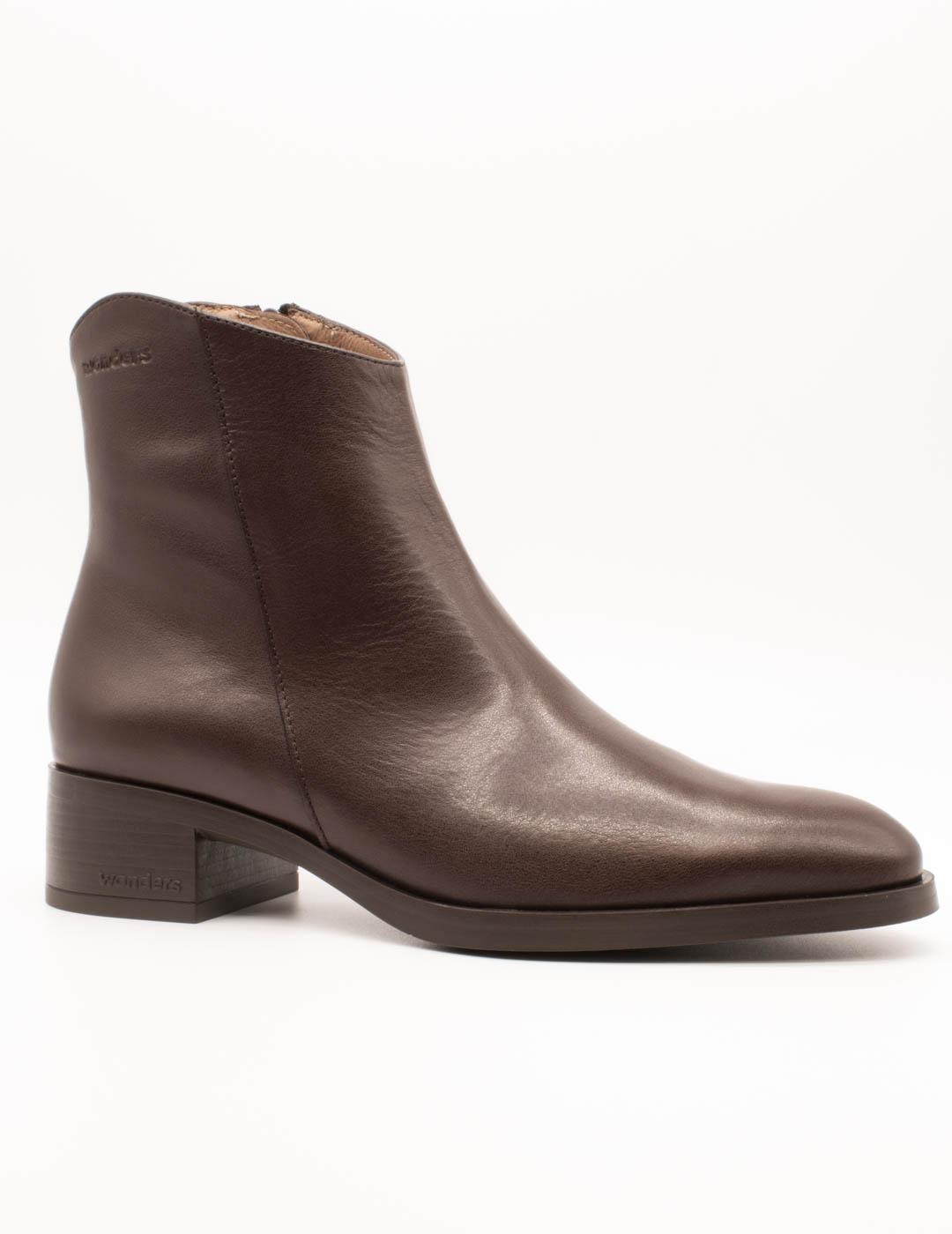 Botín Wonders D-1801 Isy Testa Marrón de Mujer