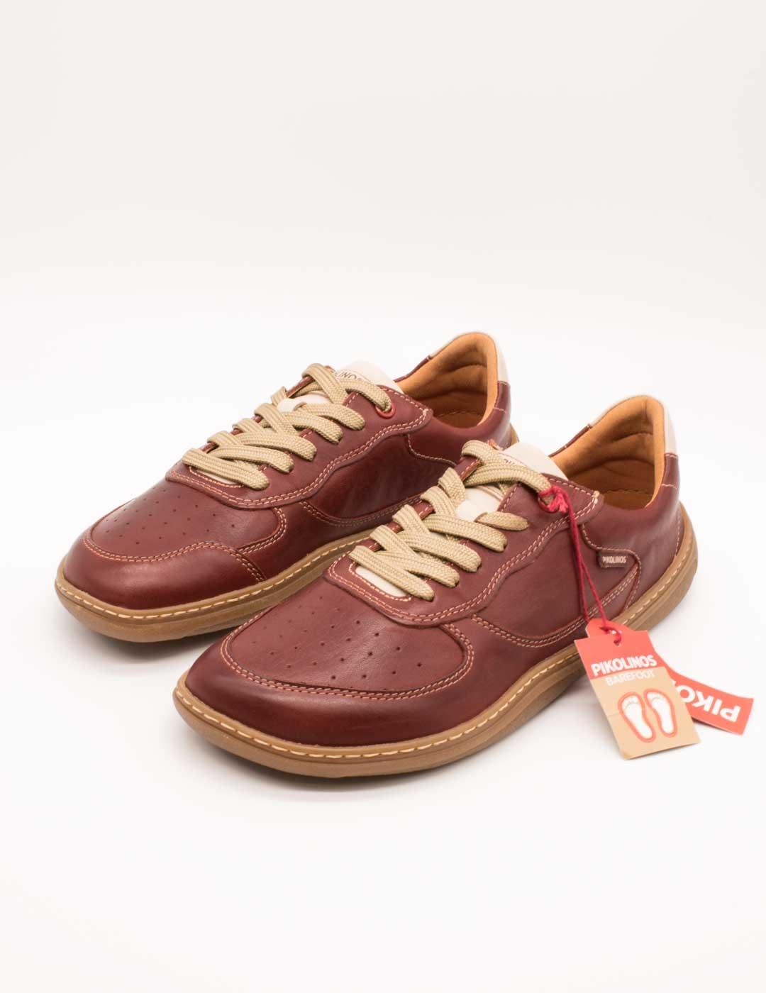 Deportivos Pikolinos Granate Mujer.